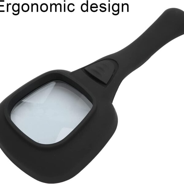 Handheld LED Magnifying Glass – 6 Lighted Magnifier for Reading & Inspection