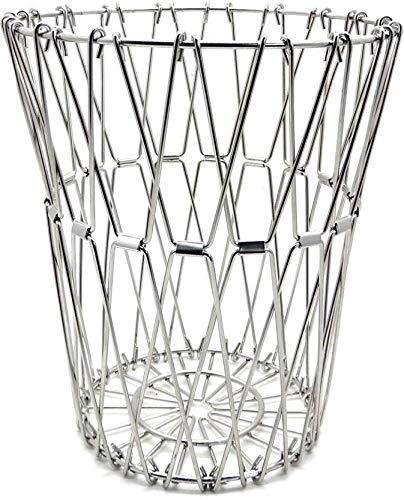 51lUdI3EepL.jpg Multipurpose Fruit Basket Stainless Steel Wire Bowl Foldable Basket
