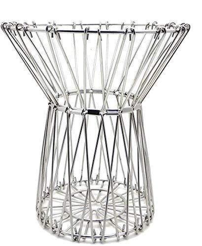 51uQI5AYICL.jpg Multipurpose Fruit Basket Stainless Steel Wire Bowl Foldable Basket