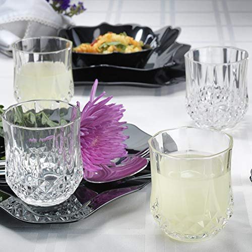 Heavy unbreakable Stylish look fully Transparent Glasses Set 250 ml (6pcs)