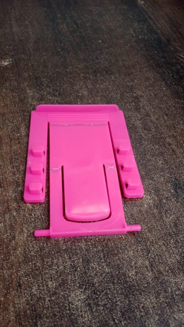 5240ca9f-b879-4bef-b0f5-8150ecd7cdee.jpg Adjustable Foldable Plastic Mobile Phone Stand Holder (1 Pc)