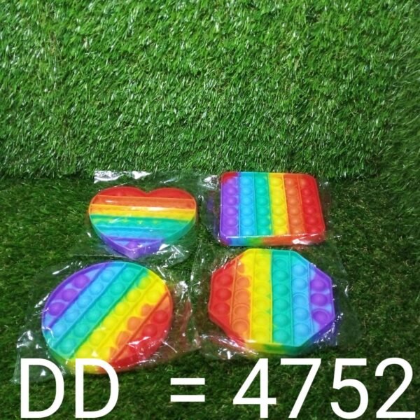 Random Shape Rainbow Colored Fidget (1Pc Only)