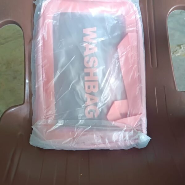 Big Zippered Cosmetic Pouch, Toiletry Bag for Cosmetics (1 Pc)