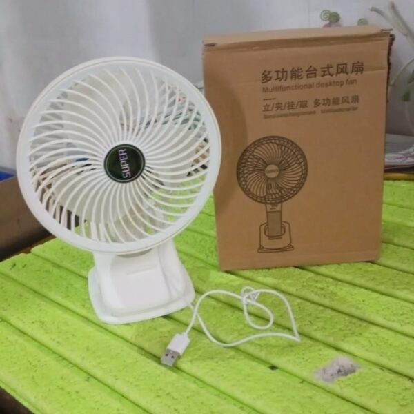 Multifunctional USB Desk Fan – 1 Pc (On / Off Switch Not Provided)