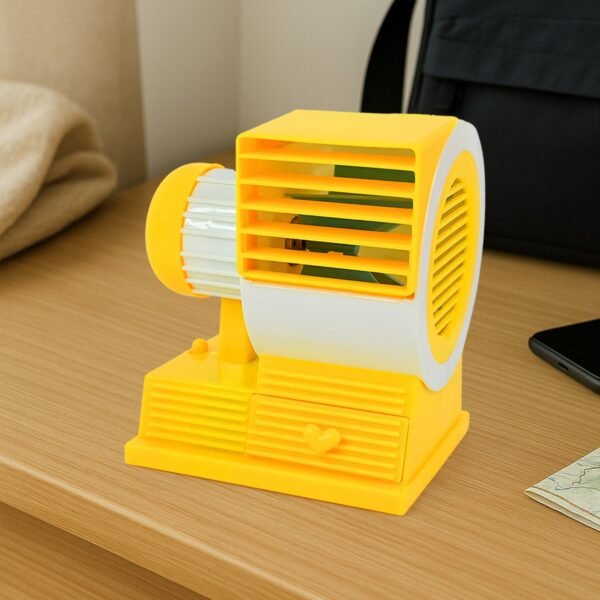 Mini Dual-Blade Portable USB Table Fan
