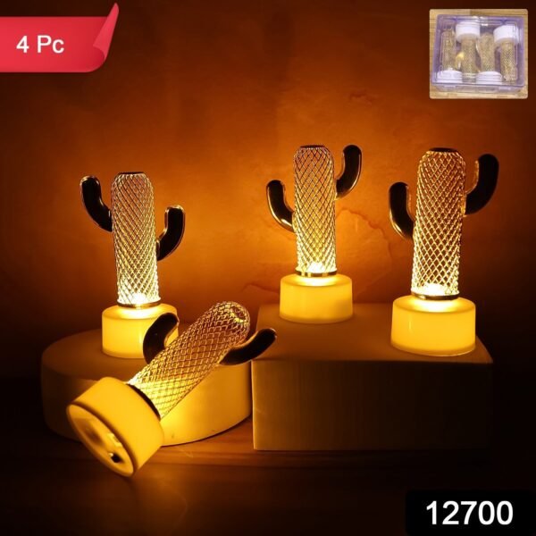 54111a6a-a154-4d6e-b83a-662e6a970db1.jpg Decorative Cactus Shaped Flameless LED Candles (4 Pc)