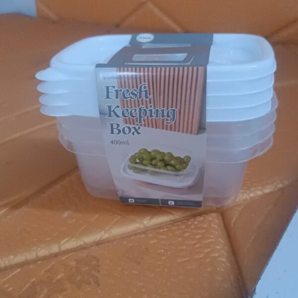 Food Storage Containers-Microwave (4 Pc/400ml)