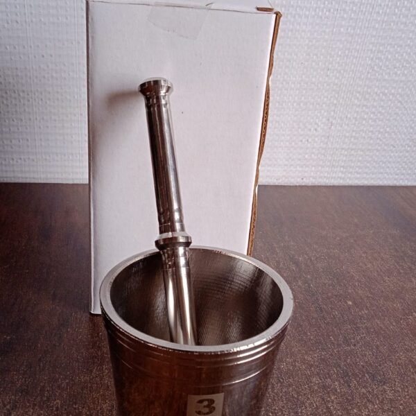 Heavy Duty Stainless Steel Mortar Pestle Set for Kitchen, Khalbatta Set (2 Pc Set)