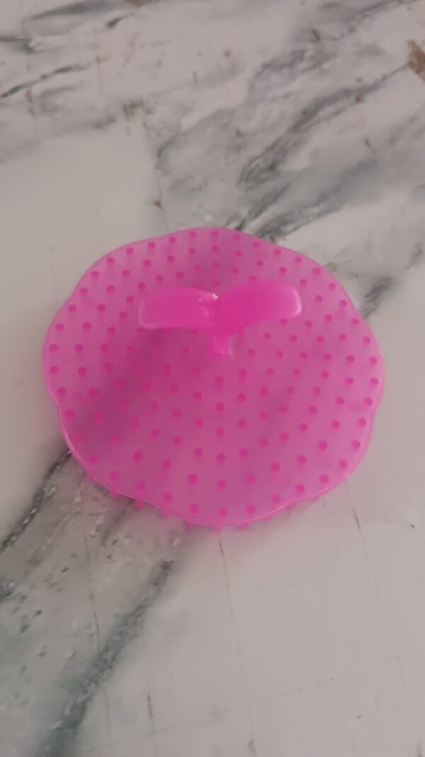 Ergonomic Plastic Scalp Massager Shampoo Brush (1 Pc)