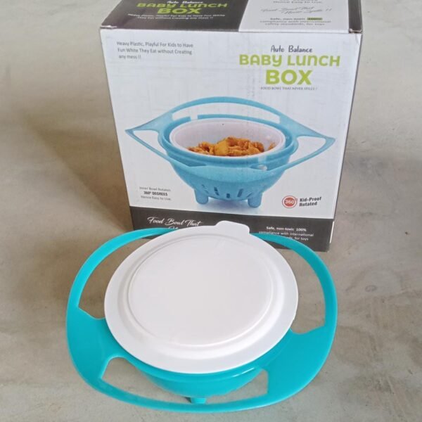 Portable Non Spill Feeding Toddler Gyro Bowl 360 Degree Rotating Dish