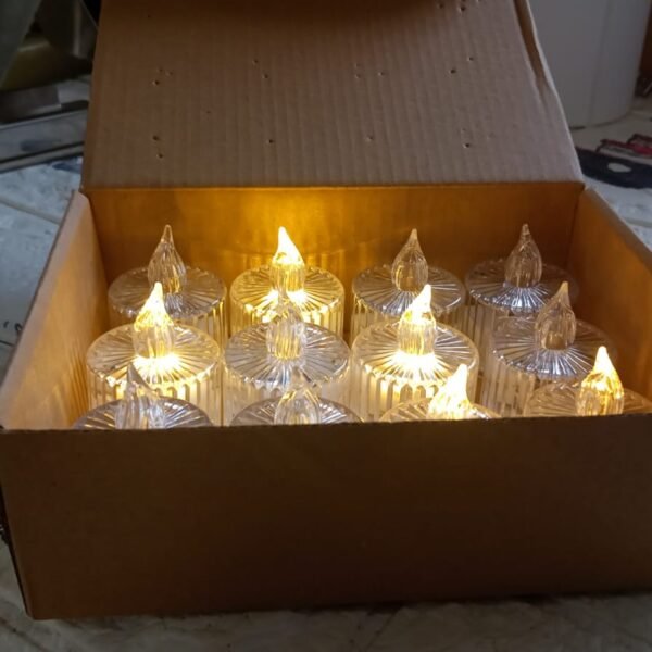 55aaddf2-fb5a-4e5d-9cab-05ee18c40997_698ef20b-2db3-4099-ad6f-3fa56e17935b.jpg Flameless Acrylic LED Tealight Candles for Festival Decor (12 Pc)