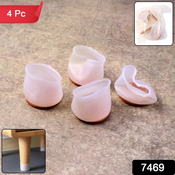 Premium Silicone Furniture Feet Pads (4 Pc Set / Mix Color)