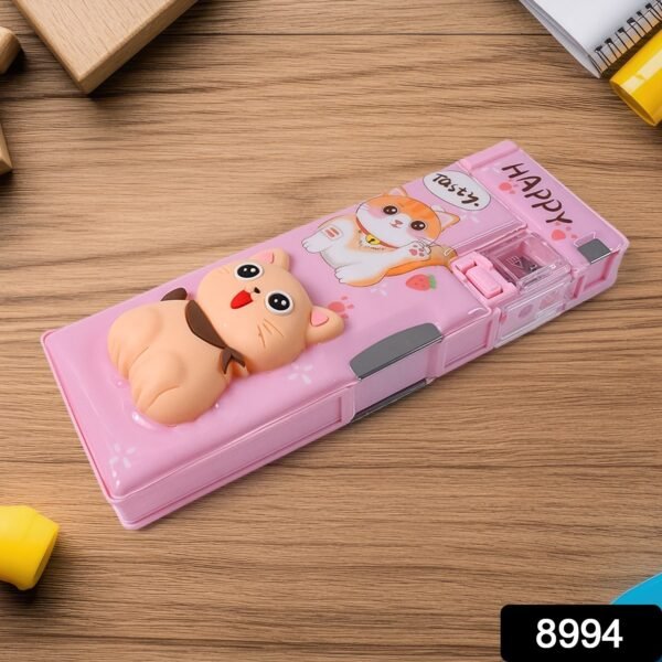 5632b230-3fab-46e3-a40b-27ebbfc01e97.jpg Magnetic Pencil Case / Compass Box With Sharpener (1 Pc)