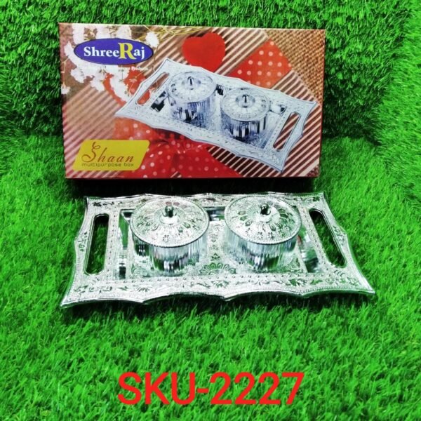 Multipurpose Decorative Multi Storage Mukhwas Dani / Serving Tray