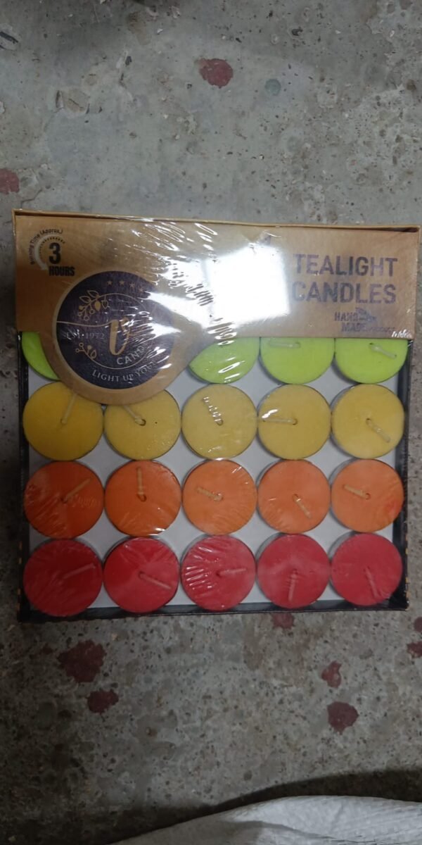 5678b1d5-05a3-416e-9dbb-e50ef7d5953b.jpg Decorative Color Candle Light for Gifts Birthday Anniversary Diwali 50 Pc Set