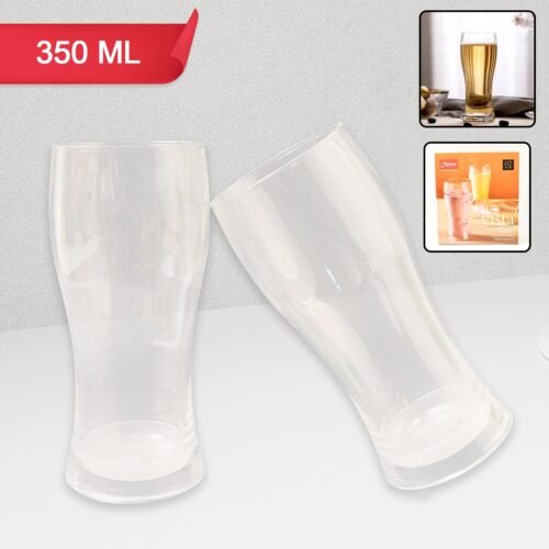 Apex Vista Unbreakable Pitcher Glass Set – 350 ML (Approx) | 2-Piece