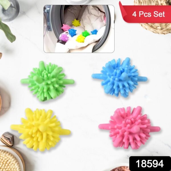 56_69b89b30-661d-48ec-9668-9fff9851b001.jpg Soft Star Washing Machine, Laundry Dryer Balls Laundry Ball (4 Pcs / Multi Color)