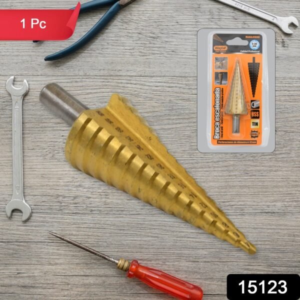 Step Drill Bit For Metal, High-Speed Steel Step Drill Bit (1 Pc / 4-32 MM)