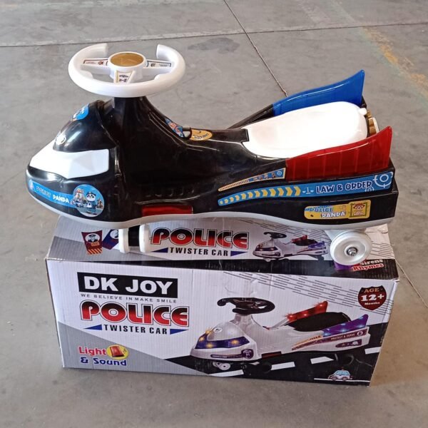 Twisted Police Ride-On Toy Car for Kids With Musical with Lights