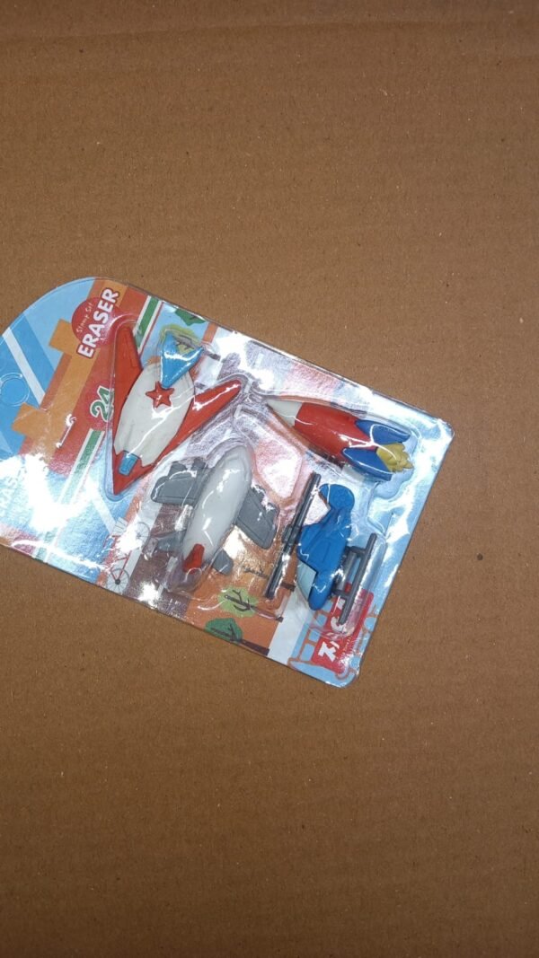 581fcbb7-fd16-4976-9271-bb6e1c69ab78.jpg Vehicle Pattern Eraser School Stationery Use Eraser (4 Pc Set)