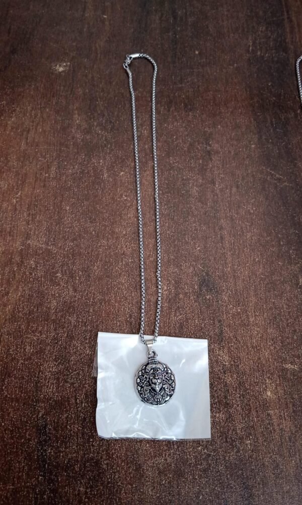 5846efc6-9ee3-4acf-a017-d8ca75ee19fd.jpg Hanuman faceLocket With Chain, Pendant Necklace Chain (1 Pc)