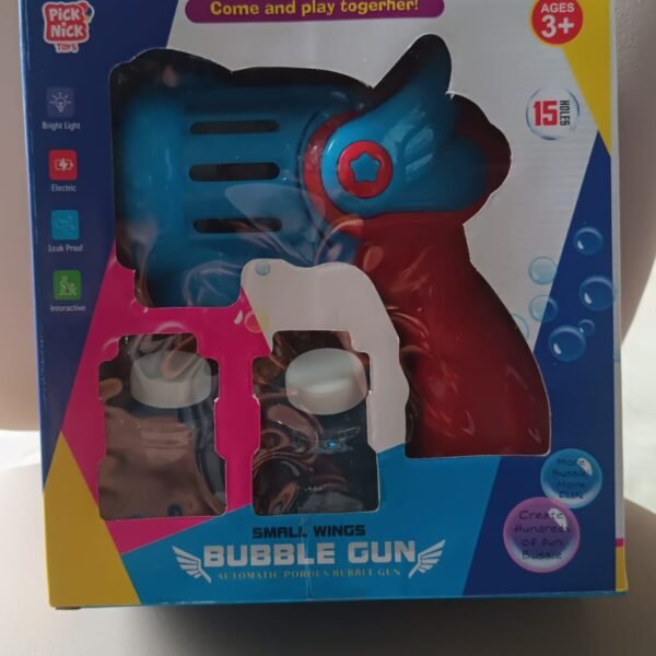 Rechargeable Bubble Gun Toy for Kids (1 Set)