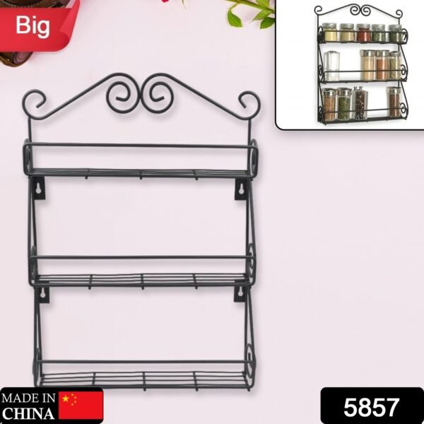 5864_05b1d617-cce4-449e-ac55-d0a60f6964ec.jpg Big Wall Mounted Iron Wall Shelf with 3 Storage Racks for Kitchen