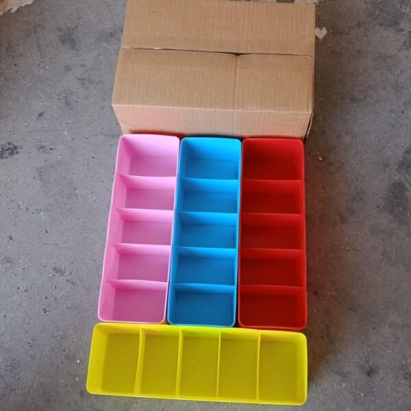 58a5dcb5-98a3-4459-9f6a-d1bcf0bd0140.jpg Desktop Storage Organizer Box Set - 5 Grid Compartments (4-Piece)