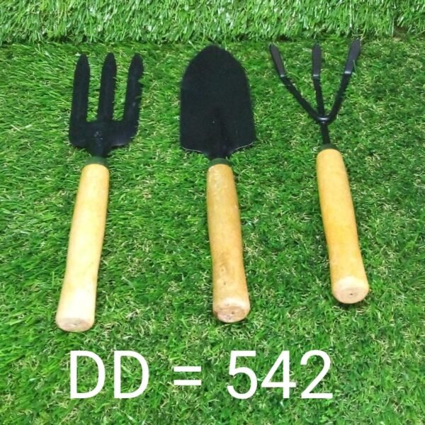 Gardening Tools - Hand Cultivator, Small Trowel, Garden Fork (Set of 3)