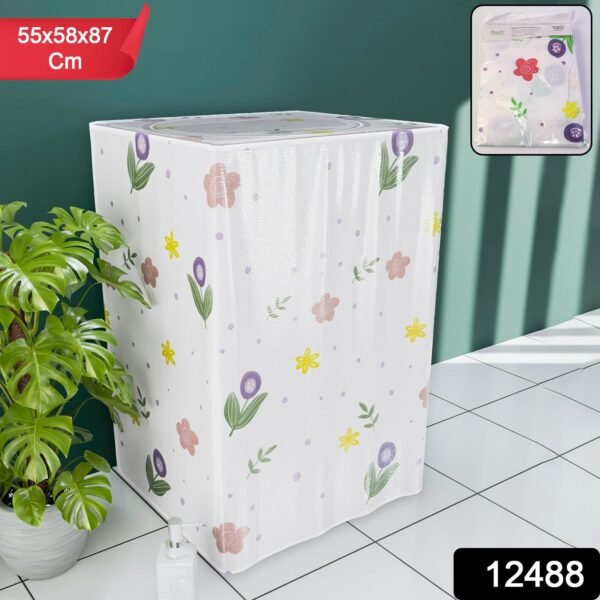 59712488-290Pc-DD_12488-Av-Sv.jpg Printed Protective Washing Machine Cover for Top Load (55 × 58 × 87 cm)