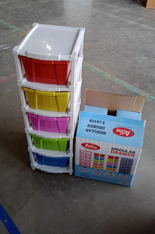 597e3f36-9b8d-4671-85e2-86272eefba3b.jpg Multipurpose Modular Drawer Organizer Storage Box - 5 Layers