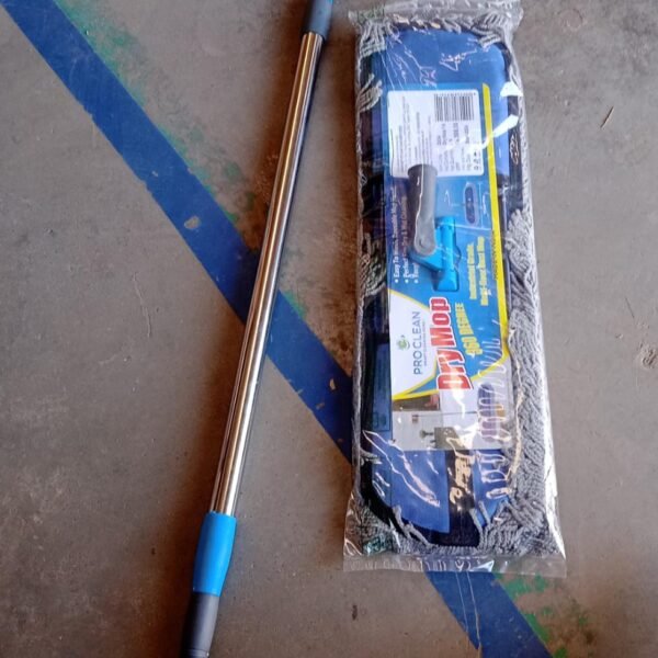 Wet and Dry Cotton Pad Floor Mop with Long Aluminium Handle (1 Pc / Large)