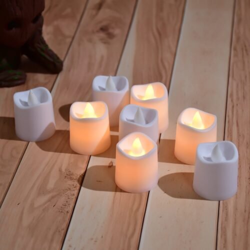 Flameless LED TealightsLED Tea Light for Home Diwali Pack 24
