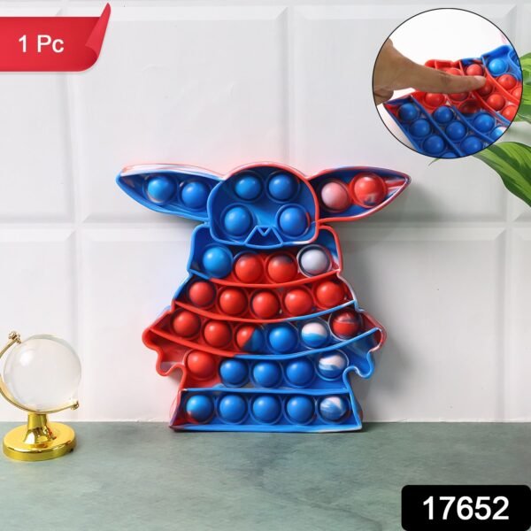 Premium Cartoon Shape Silicone Pop It Fidget Toy (1 Pc)