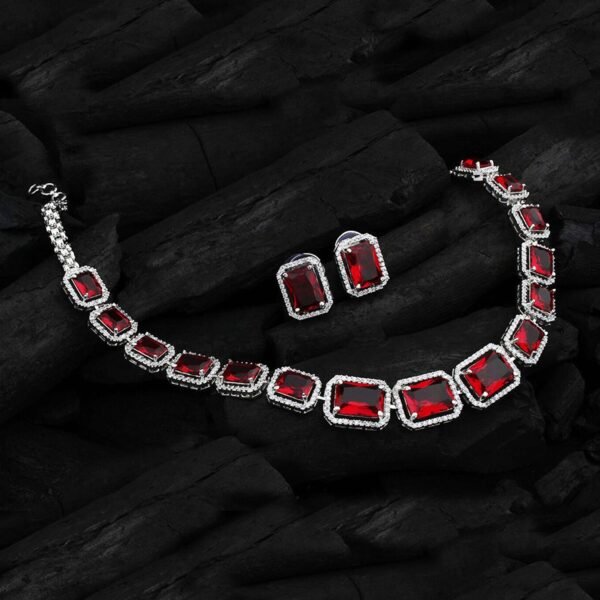 5_1336cf04-88f6-4843-b4f5-cd6c6c6a9696.jpg Diamond Necklace and Earrings Set (1 Set / Mix Color)