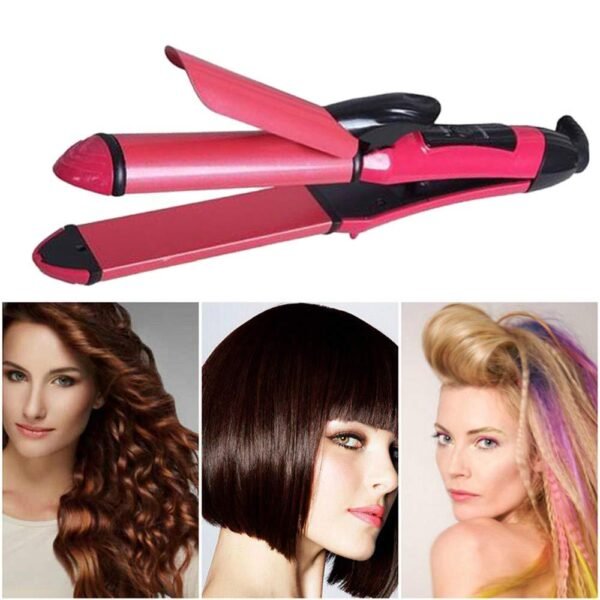 5_1a8c6778-f327-4e2e-b2f9-4979b71ecc54.jpg 2-in-1 Hair Straightener & Curler – Heating Iron for Styling Hair & Accessories