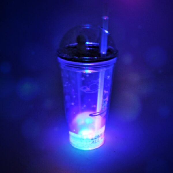 LED Double Wall Plastic Tumbler Cups (Pack Of 1)