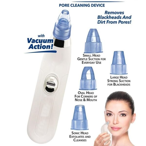 4-in-1 Blackhead Extractor – Vacuum Suction Acne Remover & Pore Cleaner