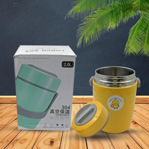 HEAVY LEAK-PROOF STAINLESS STEEL LUNCH BOX/ TIFFIN BOX, 2 COMPARTMENT