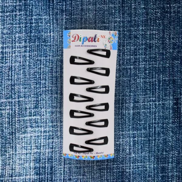 Metal Tik Tak Hair Clips (12 Pcs Set), Hair accessories