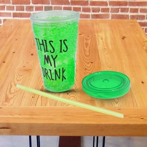 5_69b78dd9-f5be-43d1-a8de-6a95dff379dd.jpg Plastic Drink Cup, Tea Coffee Tumbler with Lid and Straw (1 Pc)