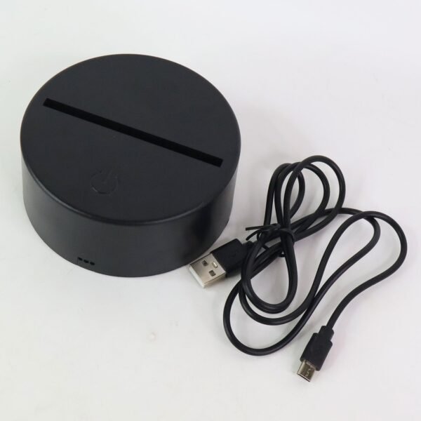 3D Illusion Multicolor Changing LED Night Lamp with Cat Design