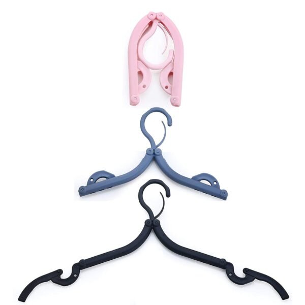 5_7141b918-2a5b-45a5-bea6-4dedca35ab0a.jpg Portable & Foldable Multicolor Plastic Hangers (1pc)