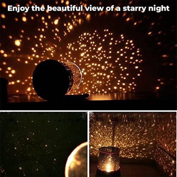 Star Night Light Projector – USB LED Lamp for Kids’ Room (Battery Free)
