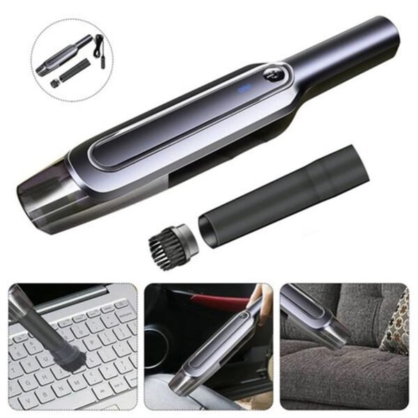 Portable Vacuum Cleaner – USB High Power Suction Car & Home Cleaning Tool