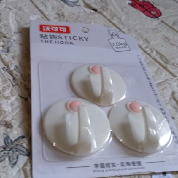 Heavy Duty Self-Adhesive Wall Hooks for Home & Office (3 Pcs Set)