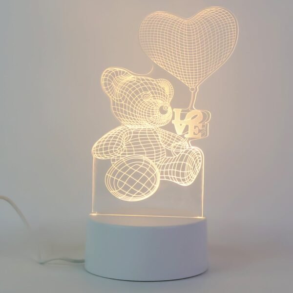 5_aca2db1a-00c2-4895-9ced-bc39f28f76ee.jpg 3D Illusion LED Night Lamp with Teddy Bear Holding Heart Design