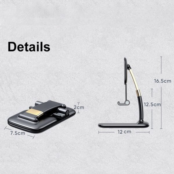 5_d37ba1df-aee0-4380-950a-d57961a3f0d7.jpg Phone Holder for Table, Foldable Universal Mobile Stand for Desk