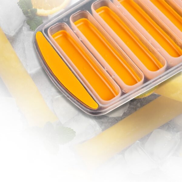 Water Bottle Ice Stick Tray with Push  Cubes