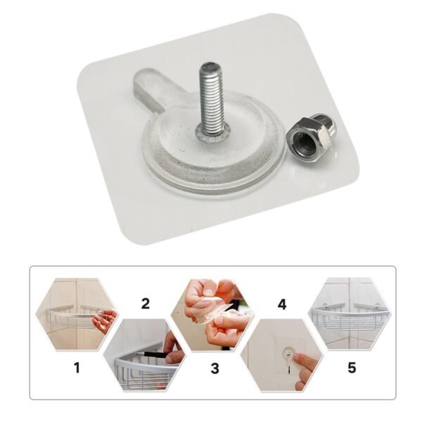 Adhesive Screw Wall Hook for Home & Office Hanging